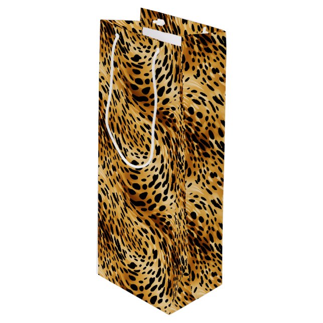Leopard Print Gift Bag (Framsidan Vinklad)