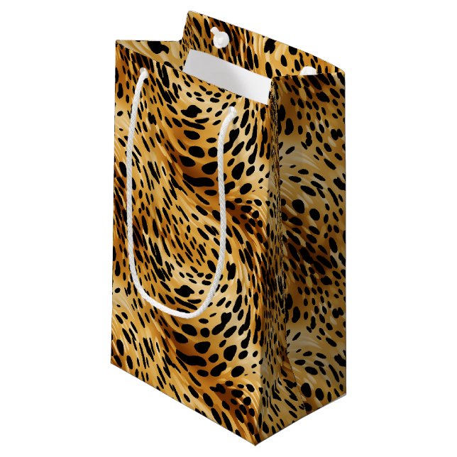 Leopard Print Gift Bag (Framsidan Vinklad)