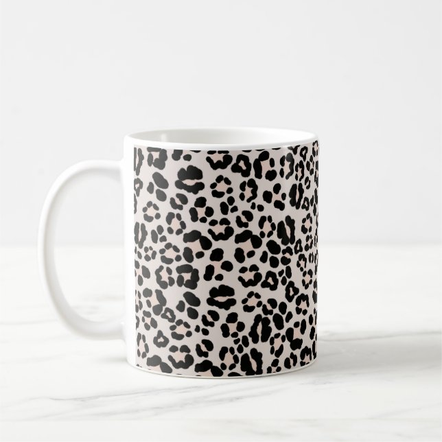 Leopard Print Glam #1 - liggande #mönster #decor Kaffemugg (Vänster)