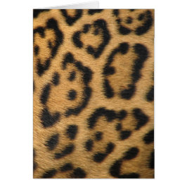 Leopard Print Hälsningskort