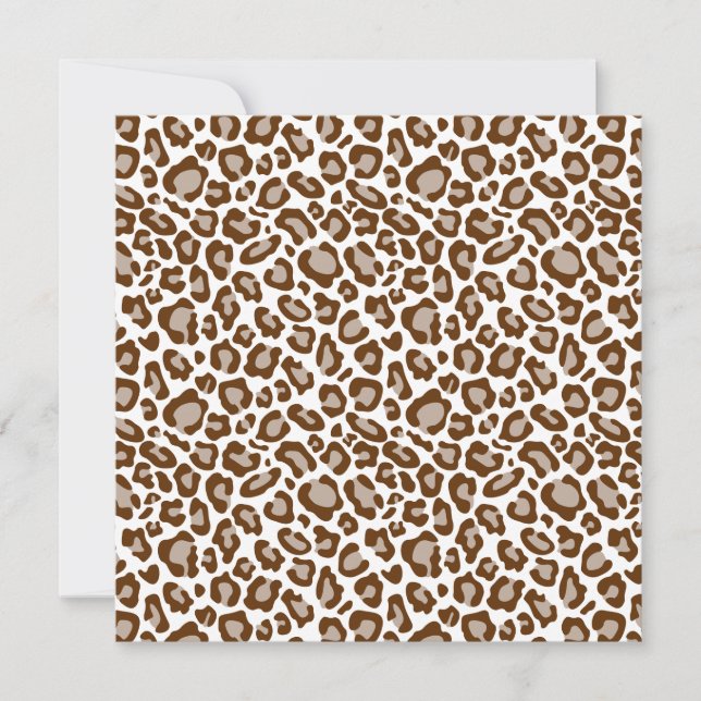 Leopard Print Inbjudningar (Framsida)