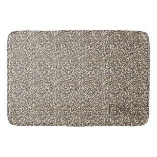 Leopard Print INITIALER Neutralt Chic Animal Rolig Badrumsmatta