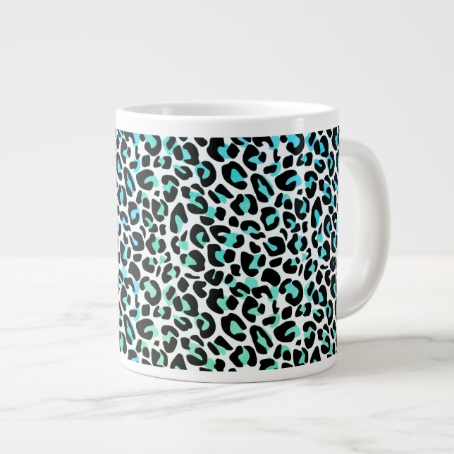 Leopard Print Jumbo Mugg (Framsida höger)