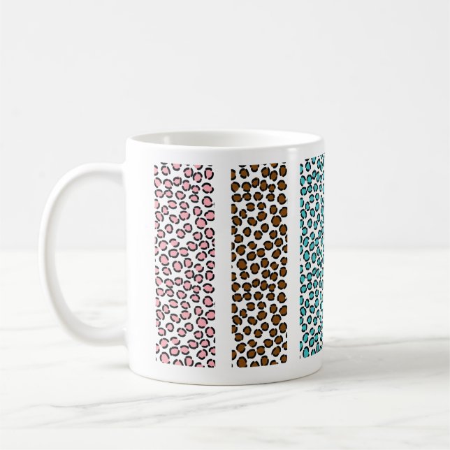Leopard Print Kaffemugg (Vänster)
