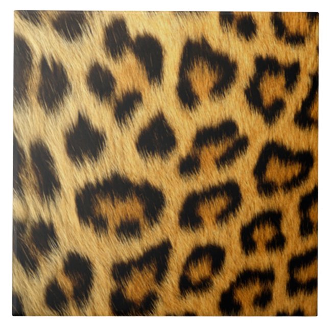 Leopard Print Kakelplatta (Framsidan)