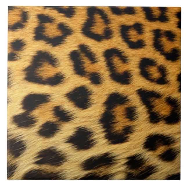 Leopard Print Kakelplatta (Framsidan)
