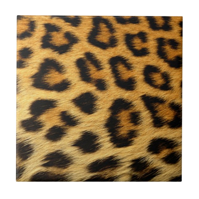 Leopard Print Kakelplatta (Framsidan)