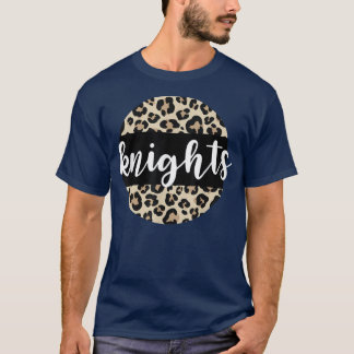 Leopard Print Knights Team Mascot School Spirit Ga T Shirt