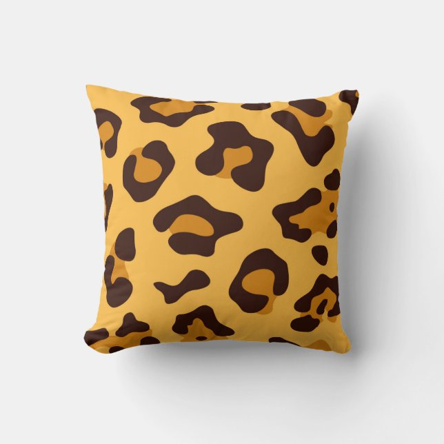 Leopard Print Kudde (Framsida)