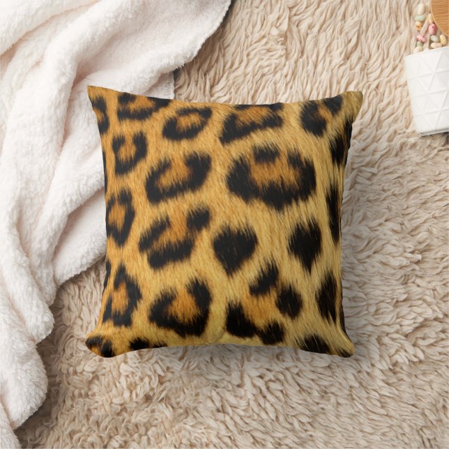 Leopard Print Kudde (Filt)