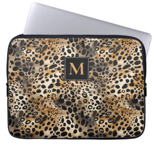 Leopard Print Laptop Fodral