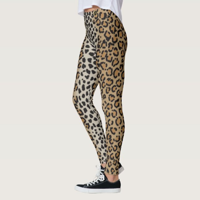 Leopard Print Leggings (Vänster)