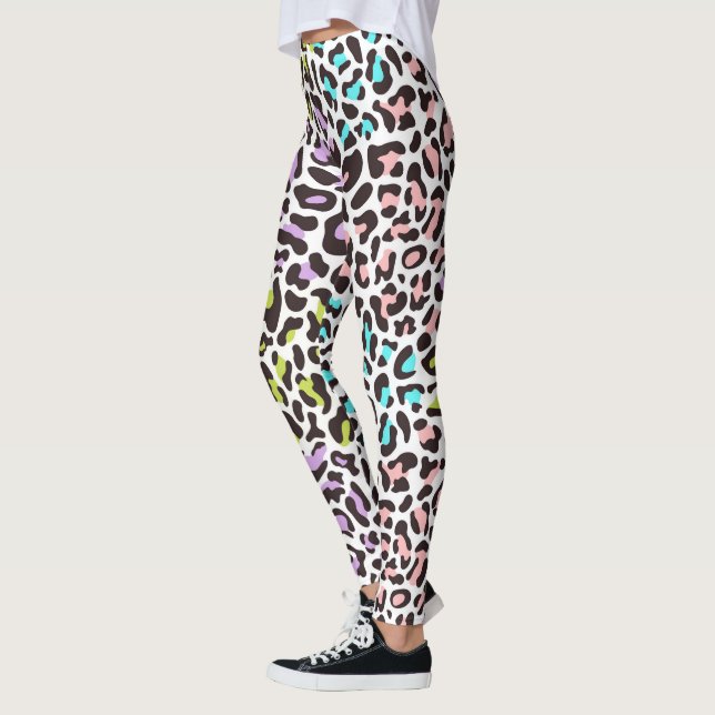 Leopard Print Leggings (Vänster)