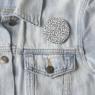 Leopard Print, leopard Spots, Black and White Knapp