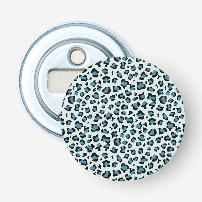 Leopard Print, leopard Spots, Blue Leopard Flasköppnare (Framsidan)