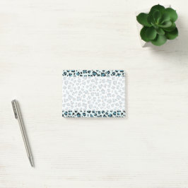 Leopard Print, leopard Spots, Blue Leopard Post-it Block