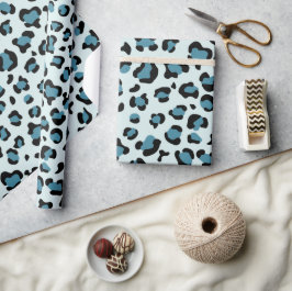 Leopard Print, leopard Spots, Blue Leopard Presentpapper