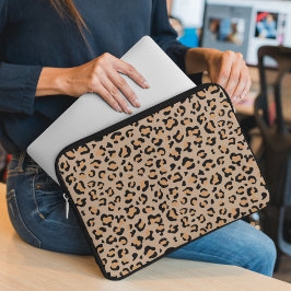 Leopard Print, Leopard Spots, Brown Leopard Laptop Fodral