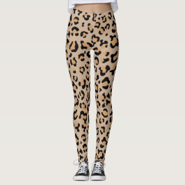 Leopard Print, Leopard Spots, Brown Leopard Leggings