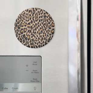 Leopard Print, Leopard Spots, Brown Leopard Magnet