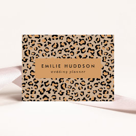 Leopard Print, Leopard Spots, Brown Leopard Visitkort