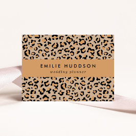 Leopard Print, Leopard Spots, Brown Leopard Visitkort