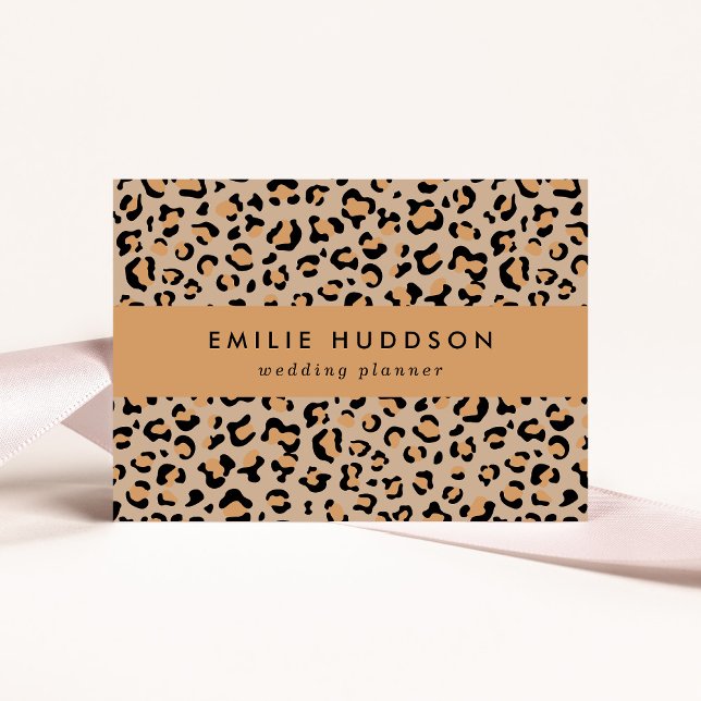 Leopard Print, Leopard Spots, Brown Leopard Visitkort (Skapare uppladdad)