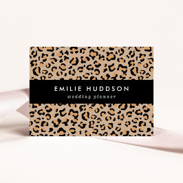 Leopard Print, Leopard Spots, Brown Leopard Visitkort