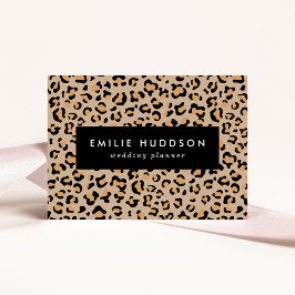 Leopard Print, Leopard Spots, Brown Leopard Visitkort