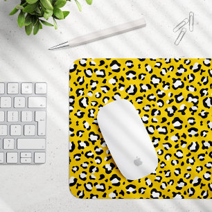 Leopard Print, Leopard Spots, Gult Leopard Musmatta
