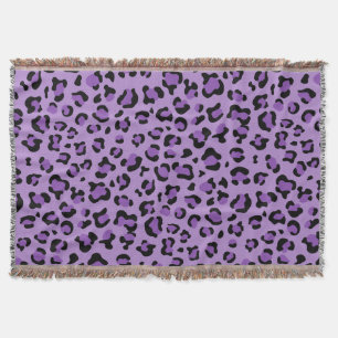 Leopard Print, Leopard Spots, Lila Leopard Filt