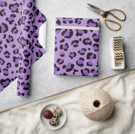 Leopard Print, Leopard Spots, Lila Leopard Presentpapper