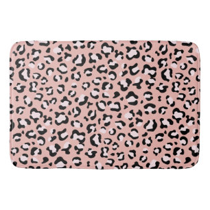 Leopard Print, Leopard Spots, Rosa Leopard Badrumsmatta