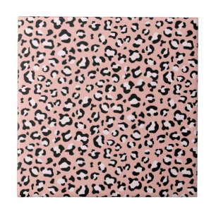 Leopard Print, Leopard Spots, Rosa Leopard Kakelplatta