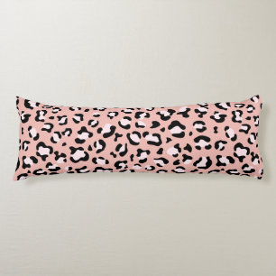 Leopard Print, Leopard Spots, Rosa Leopard Kroppskudde