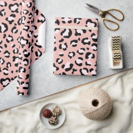 Leopard Print, Leopard Spots, Rosa Leopard Presentpapper
