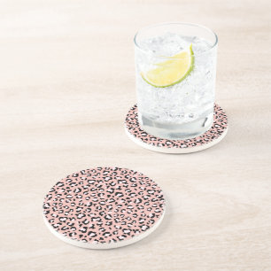 Leopard Print, Leopard Spots, Rosa Leopard Underlägg