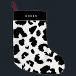Leopard print liten julstrumpa<br><div class="desc">Ta med dig några gamla bror av julgranar,  uppdaterade med trendiget: en modern leopard skriver ut mönster. Helt anpassade färg.</div>