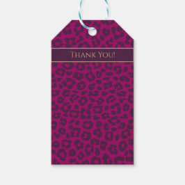 Leopard Print-Magenta- Presentetikett