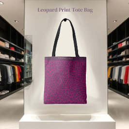 Leopard Print-Magenta- Tygkasse