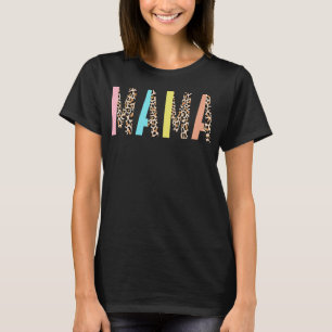 Leopard Print Mamma Animal Print Mamma Mors dag T Shirt
