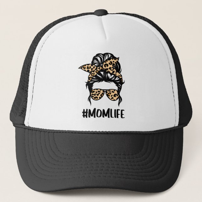 Leopard Print Mamma Life Keps (Framsida)