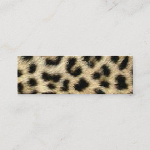 Leopard Print Märkre Mini Visitkort