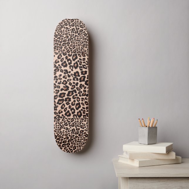 Leopard Print Mini Skateboard Bräda 18,5 Cm (Väggkonst)