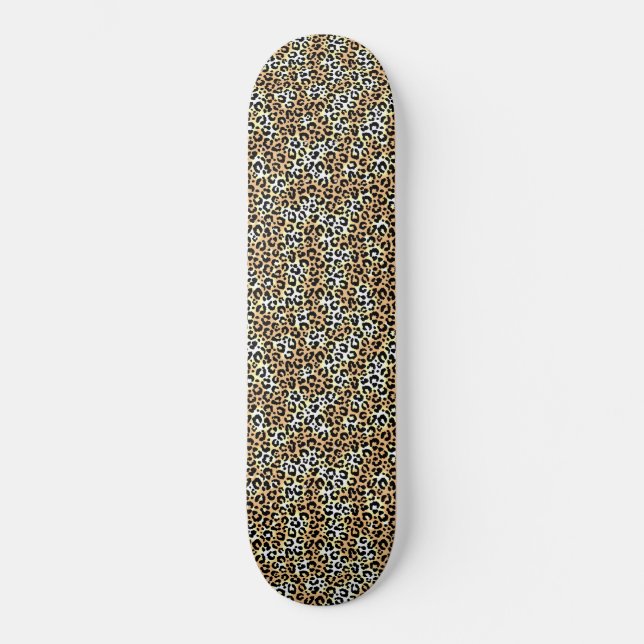"Leopard Print" Mini Skateboard Bräda 18,5 Cm (Framsida)