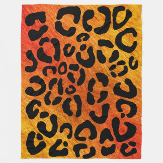 Leopard Print Mönster Fleece Blanket