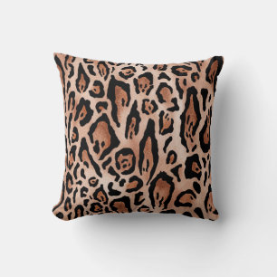 Leopard print mönster kudde