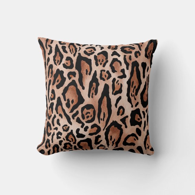 Leopard print mönster kudde (Framsida)