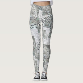Leopard Print Mönster Legging
