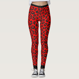Leopard print mönster leggings